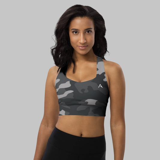 Longline Camo Sports Bra